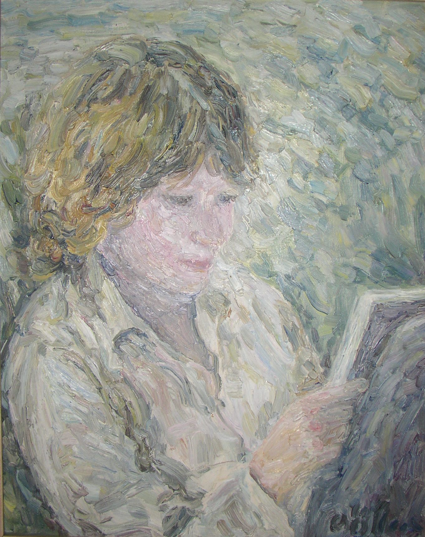 Seine Tochter Katrin in Heidelberg 1981