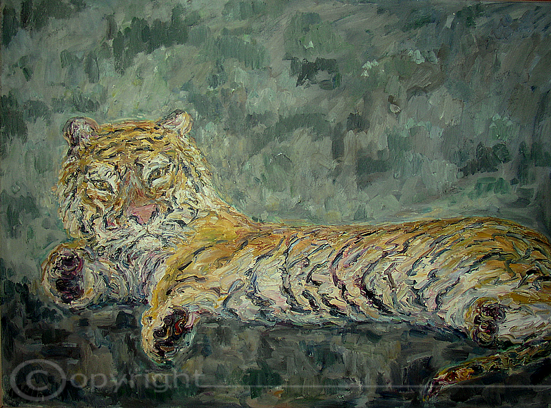 Liegender Tiger 1963