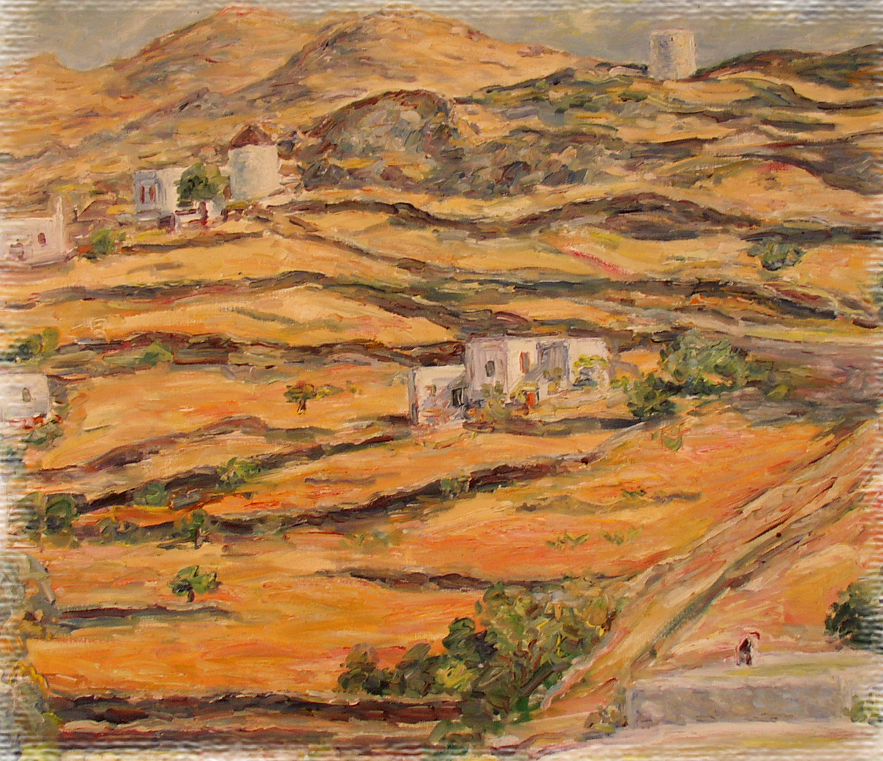 Landschaft  Insel Mykonos 1953